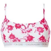 Calvin Klein BH One Cotton Bralette Hvit Mønster Large Dame