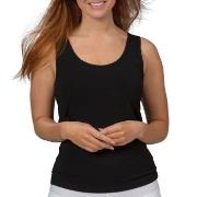 Trofe Bamboo Solids Tank Top Svart Bambus X-Large Dame