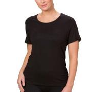 Trofe Bamboo Solids T-shirt Svart Bambus Medium Dame