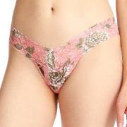 Hanky Panky Truser Marianne Low Rise Thong Rosa Mønster nylon One Size...