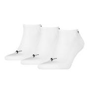 Puma Strømper 3P Cushioned Ankle Sock Hvit Str 43/46