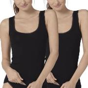 Sloggi 2P GO Tank Top Svart bomull X-Small Dame