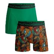 Muchachomalo 2P Cotton Stretch Rastafarian Boxer Grønn Mønster bomull ...