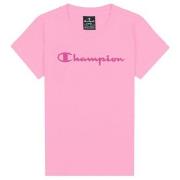 Champion Classics Crewneck T-shirt For Girls Rosa bomull 110-116