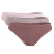 Tommy Hilfiger Truser 3P Lace Brief Rosa/Grå Medium Dame