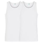 Dovre 2P Organic Cotton Singlet Hvit økologisk bomull Medium Herre