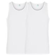 Dovre 2P Organic Cotton Singlet Hvit økologisk bomull X-Large Herre