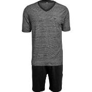 JBS Short Sleeve Pyjama 131 Grå bomull Small Herre