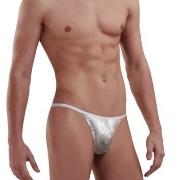 Doreanse Men G-string Sølv polyester Large Herre