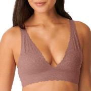 Sloggi BH ZERO Feel Lace 2.0 Bra Top Lysbrun  Small Dame