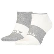 Levis Strømper 2P Unisex Sustainable Low Cut Socks Hvit/Grå Str 39/42