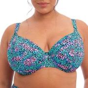 Elomi Electric Savannah UW Plunge Bikini Top Leopard H 80 Dame