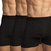 Topeco 3P Men Bamboo Boxer Svart Small Herre