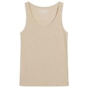 Bread and Boxers Women Ribbed Tank Top Beige bomull X-Large Dame