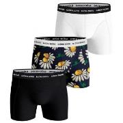 Björn Borg 3P Essential Shorts 2033 Svart blomstre bomull XX-Large Her...