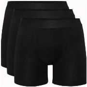 Resteröds 3P Bamboo Boxer Long leg Svart Small Herre