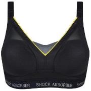 Shock Absorber BH Active Shaped Support Bra Svart/Gul G 80 Dame