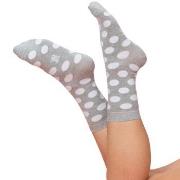 Trofe Bamboo Dot Socks Strømper 2P Grå Str 39/42 Dame