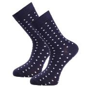 Trofe Bamboo Small Dot Socks Strømper Marine Str 35/38 Dame