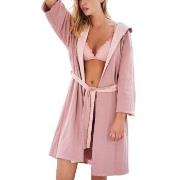 Missya Feline Double Sided Robe Rosa bomull Small Dame