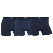 Dovre 3P Bamboo Boxer Tights Blå Mønster Medium Herre