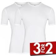 Dovre 2P Organic Cotton T-shirt Hvit økologisk bomull Medium Herre