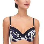 Femilet Honduras Underwired Bikini Bra Blå/Hvit F 80 Dame