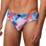 Bruno Banani Beach Life Brief Blå/Rosa polyester Small Herre