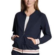 Calida Favourites Lounge Zip-up Jacket Marine bomull Large Dame