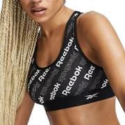 Reebok BH Bobbie Sports Crop Top Svart mønstret X-Small Dame