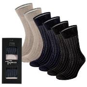 Topeco Strømper 18P Men Mercerized Cotton Multi Pack Socks Mixed Str 4...