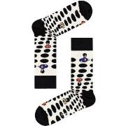 Happy socks Strømper Beatles Dots Sock Hvit bomull Str 36/40