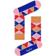 Happy socks Strømper Argyle Crew Sock Brun bomull Str 36/40