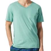 Schiesser Mix and Relax Organic V-neck T-Shirt Mintgrønn bomull XX-Lar...