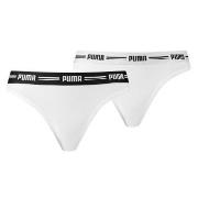 Puma Truser 2P Iconic Solid String Hvit Large Dame