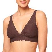 Sloggi BH ZERO Feel Lace 2.0 Bra Top Brun Medium Dame