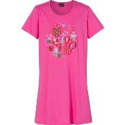 Trofe Tea Time Big Tee Rosa bomull Small Dame