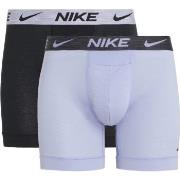 Nike 2P Dri-Fit ReLuxe Boxer Brief Lilla/Svart X-Large Herre