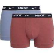 Nike 2P Everyday Cotton Stretch Trunk Rød/Lilla bomull Large Herre