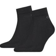 Calvin Klein Strømper 2P Quarter Socks Svart Str 43/46 Herre