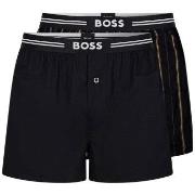 BOSS 2P EW Boxer Shorts Svart polyester Small Herre