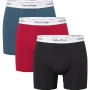 Calvin Klein 3P Modern Cotton Stretch Boxer Brief Rød/Blå  bomull X-La...