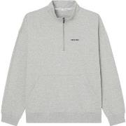 Calvin Klein Modern Cotton Lounge Q Zip Sweatshirt Grå Small Herre