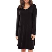 Lady Avenue Bamboo Nightdress With Long Sleeve Svart Bambus X-Large Da...