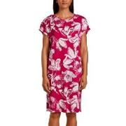 Calida Nights Sleepshirt Blooming Short Sleeve Rosa Mønster bomull Sma...