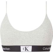 Calvin Klein BH CK96 Unlined Bralette Lysgrå bomull X-Large Dame