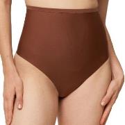 Triumph Truser Shape Smart Highwaist Thong Brun Large Dame