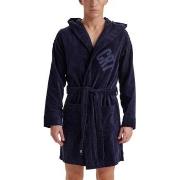 CR7 Cristiano Ronaldo Cotton Bathrobe Navy bomull Small Herre