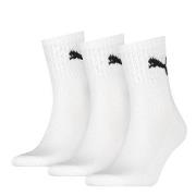 Puma Strømper 3P Short Crew Unisex Socks Hvit Str 35/38