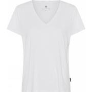 JBS of Denmark Bamboo Blend V-neck Women T-shirt Hvit X-Small Dame